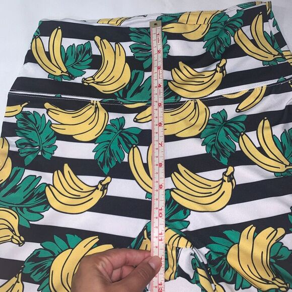 Tipsy Elves Women's Leggings Full Length banana Patterened Leggings Small summer - Picture 6 of 8